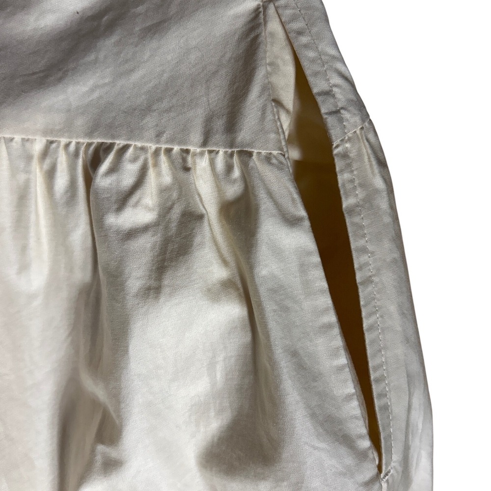 Xirena Maisie One Shoulder Tiered Maxi Dress Cream Cotton Size L Retail $294 EUC - Picture 5 of 12